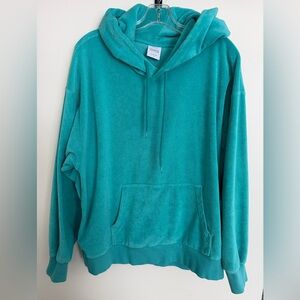 TNA Turquoise Terry Hoodie